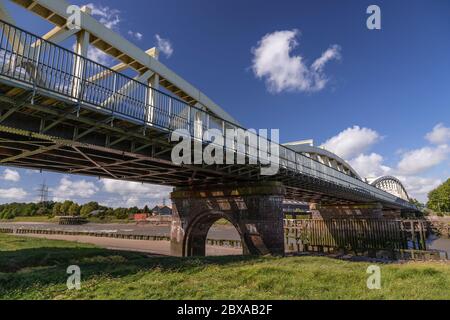 Hawarden Railway Bridge, Deeside, North Wales Stock Photo