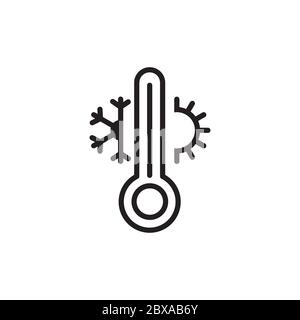thermometer temperature icon symbol design vector Stock Vector