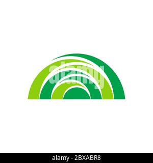 green grass. natural environment design vector illustration Stock Vector
