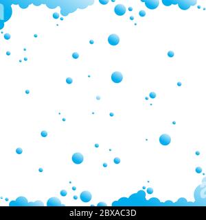 blue splash water vector design template Stock Vector
