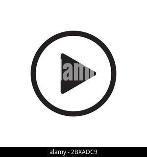 play icon circle design vector illustration Stock Vector