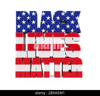 Black Lives Matter Sign Isolated Stock Photo