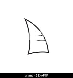 sailboat icon symbol design flat vector Stock Vector