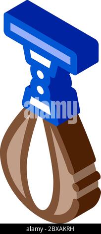 Punching Bag isometric icon vector illustration Stock Vector