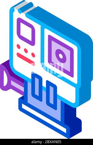 Action Camera isometric icon vector illustration Stock Vector
