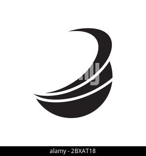 wave swoosh icon design vector illustration Stock Vector