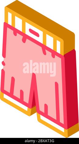 Protective Boxing Pants isometric icon vector illustration Stock Vector