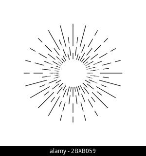 rays / sparkle icon design vector Stock Vector