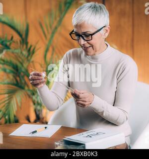 DNA home test kit Stock Photo