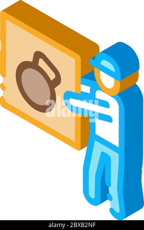 Loader isometric icon vector illustration Stock Vector