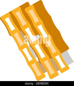 Sugar Cane Sticks isometric icon vector illustration Stock Vector