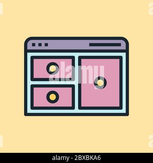 Context. Digital marketing concept illustration, flat design linear style banner. Usage for e-mail newsletters, headers, blog posts, print and more. Stock Vector