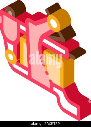 Tattoo Machine isometric icon vector illustration Stock Vector