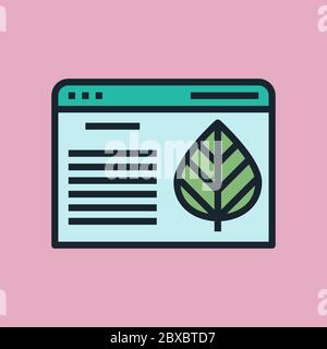 Evergreen Content. Digital marketing concept illustration, flat design linear style banner. Usage for e-mail newsletters, headers, blog posts, print  Stock Vector