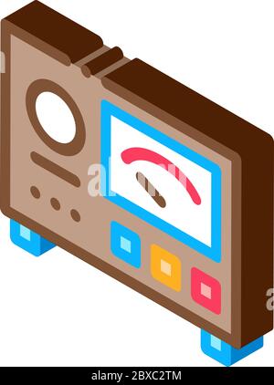 Tattoo Equipment isometric icon vector illustration Stock Vector