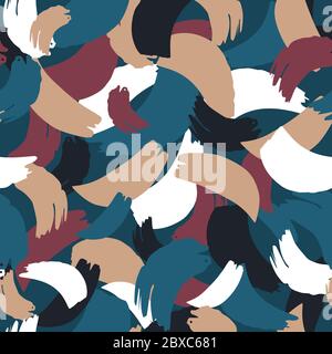 Seamless pattern. Creative abstract texture. Great for fabric, textile. Vector illustration Stock Vector
