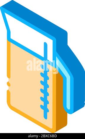 Measuring Cup isometric icon vector illustration Stock Vector