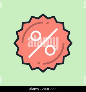 Offer. Digital marketing concept illustration, flat design linear style banner. Usage for e-mail newsletters, headers, blog posts, print and more. Stock Vector