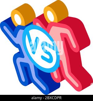 Running Sport Isometric Icon Vector Illustration Stock Vector