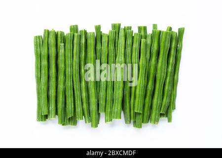 Moringa oleifera isolated on white background. Stock Photo