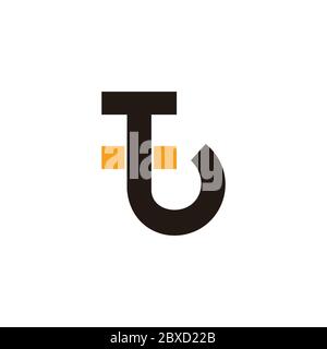 letter tb circle motion geometric design logo vector Stock Vector