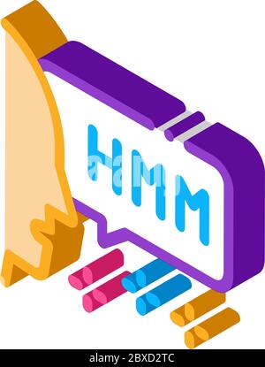 Spell Man Isometric Icon Vector Illustration Stock Vector