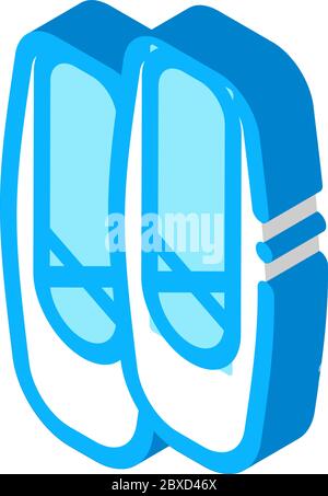 Replaceable Ballet Shoes Icon Vector Illustration Stock Vector