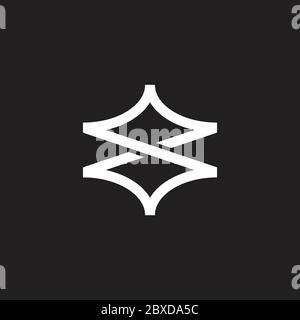 infinity line geometric design simple symbol logo vector Stock Vector
