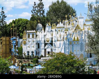 ANAHEIM, CALIFORNIA - May 25th, 2018 - The exterior of It's a Small World in Disneyland Stock Photo