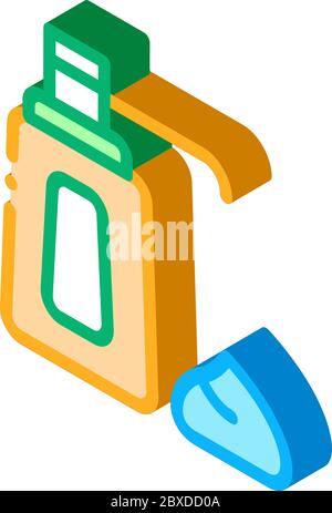 cream bottle isometric icon vector illustration Stock Vector
