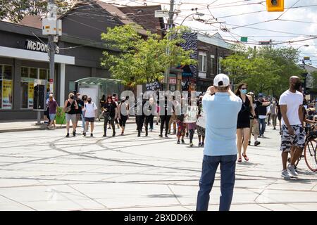 Black Lives Matter: Protest Toronto ON - 06-06-20 Stock Photo