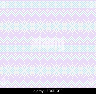 Christmas Fair Isle Seamless Pattern Background - Christmas fair isle pattern background for fashion textiles, knitwear and graphics Stock Vector