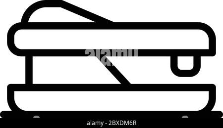 Stapler icon, outline style Stock Vector