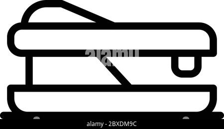 Stapler icon, outline style Stock Vector