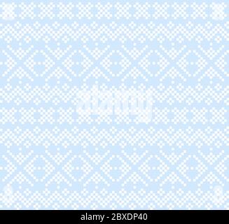 Christmas Fair Isle Seamless Pattern Background - Christmas fair isle pattern background for fashion textiles, knitwear and graphics Stock Vector