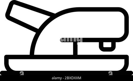 School hole punch icon, outline style Stock Vector