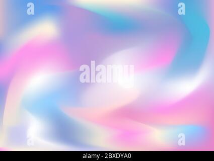 Abstract holographic background, space wallpaper, 90s, 80s style. Stock Vector