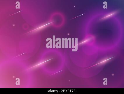 Colorful Violet geometric background. Fluid shapes composition Stock Vector