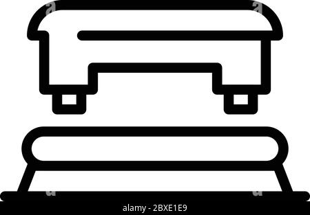 Hole puncher icon, outline style Stock Vector