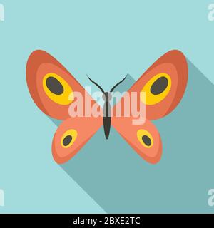 Design butterfly icon. Flat illustration of design butterfly vector icon for web design Stock Vector