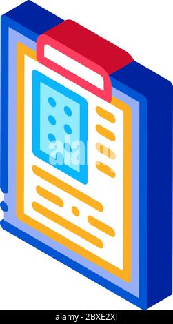 estimate house information isometric icon vector illustration Stock Vector