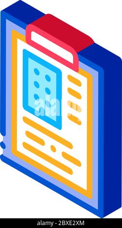 estimate house information isometric icon vector illustration Stock Vector