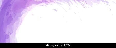 Abstract surface purple watercolor texture for background. Stain artistic vector used as being an element in the decorative design of header, brochure Stock Vector