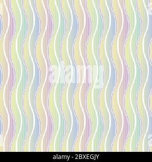 striped seamless vector pattern in pastel ombre Stock Vector
