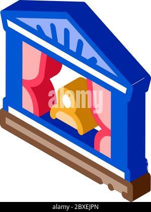 greek ancient theater isometric icon vector illustration Stock Vector