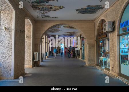 Baku, Azerbaijan, June 3, 2020 Passage on Nizami Street Stock Photo