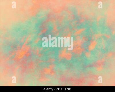 Fine Brush Painted Background With Pastel Pink, Khaki And Pale Golden 