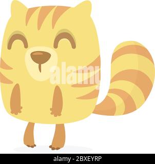 Woodchuck or chipmunk cartoon character. Forest animal vector illustration Stock Vector
