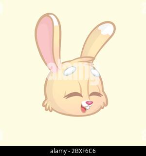 Cute little bunny head with closed eyes. Cartoon animal character for kids  t-shirts, nursery decoration, baby shower, greeting card, invitation, house  Stock Vector Image & Art - Alamy