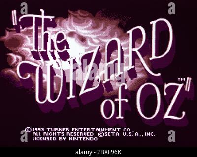 The Wizard of Oz - SNES Super Nintendo  - Editorial use only Stock Photo